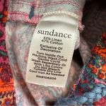 Sundance Kalini Shorts Floral Stripes Brown Contrast Trim Linen Size L Petite Photo 7