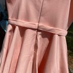 Camille La Vie Camille Peach Halter Dress w/pockets Size 10 Photo 3