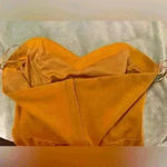 Women’s Yellow Strapless Have Romper Photo 4