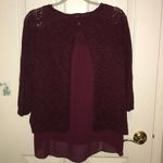 Lucky Brand  burgundy sweater small Photo 6