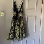 Luxxel  Navy Sparkly V Dress with a Strappy Back and Adjustable Straps Photo 1