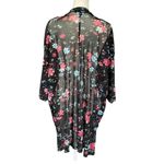Lane Bryant women’s XXL black floral duster overpiece light and flowy Photo 3