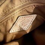 Fossil  Gemma Blue White Mermaid Fish Scale Print Coated Canvas Small Crossbody Photo 12