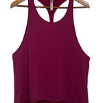 Fabletics  Womens Tank Top Racerback Sleeveless Athletic‎ Burgundy Size Medium Photo 0