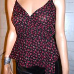 Timing Black Roses Wrap Tank Top L Photo 2