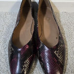 Frye  Dana Ballet Flats‎ In Multi Berry Reptile Womens Size 9 Photo 0
