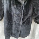 Vintage Faux‎ Fur Coat Black Photo 2