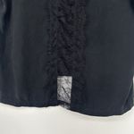 Brochu Walker  Womens Black Silk Top Sheer Lace Back Short Sleeve Size XS Photo 6