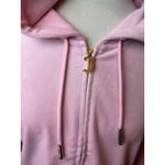 Juicy Couture  NWT Big Bling Velour Hoodie Jacket Large Sweatshirt Pink Y2K 90s Photo 12