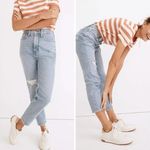 Madewell NEW  the tall mom jeans‎ Austrey wash ripped edition 28 tall Photo 2