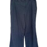 Loft Pants Womens 10 Monroe Wide Leg Grey Chino Casual Office High Rise Basic Photo 0