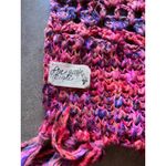 Free People Maroon Wool Soft Alpaca Mohair Chunky Loose Knit Oversized Scarf 89” Photo 10