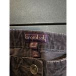 Long Tall Sally LTS Stretch Straight Leg Slight Bootcut Corduroy Pants Gray Size 14 Photo 1