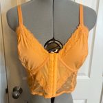 No Boundaries  Juniors Lace & Dot Mesh Bustier, Large Photo 1