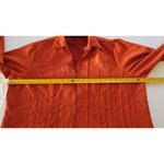 Westbound  Blouse Blazer Women's 1X Orange Pleated Long Sleeve Photo 7