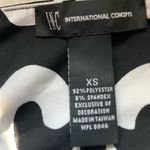 INC Beaded Crochet Geometric Print Maxi Dress Empire Waist black white X-small Photo 11