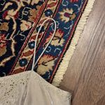 David's Bridal David’s Bridal Elegant Cream Champagne Shimmer Dress wedding Formal Prom Gown Photo 3