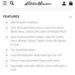 Eddie Bauer NWOT Sun Valley Down Puffer Parka 650 Fill Black Small Retail $299 Photo 12