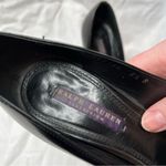 Ralph Lauren Collection purple label black peep toe heels size 9.5 office siren Photo 12