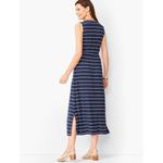 Talbots ✨  BUTTON-FRONT STRIPE JERSEY MAXI SZ LARGE DRESS✨ Photo 2