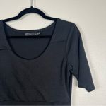 prAna Short Sleeve Scoop Neck Dress Black Sz S Photo 2