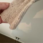 Per Una Oatmeal Tan Scalloped Neck Crochet Knit Sweater Size 6 Photo 2