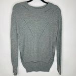 Lululemon Yin To You Sweater Heathered Light Grey Merino Wool Sz 6/8 ? Photo 2