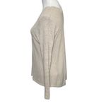 Vince Linen Knit Sweater Women’s Size Small Beige Long Sleeve Lightweight Top Photo 4