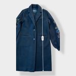 Desigual  Long embroidered Love Maker Coat Size L‎ Photo 2