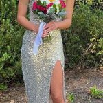 Prom Dress Silver Size XS Photo 0