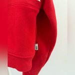 Urban Outfitters BDG | Angie Cropped Quarter-Zip Sweatshirt Size Small Red/White Photo 4