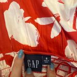 Gap Red and White Floral Mini Dress Criss Cross Straps Photo 2