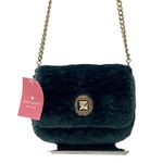 Kate Spade Audrey Faux Shearling Micro Crossbody Bag Peacock Green NWT (K9280) Photo 13