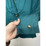 Vintage E.R. GERARD for RENLYN Teal Blazer Jacket Women’s Size 10 Gold Button Blue Photo 7