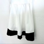 AQUA Black and White Fit and Flare Dress Size Medium Photo 2