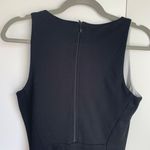 H&M Black Grey Laser Floral Cutout Bodycon Dress S Photo 3