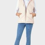 Huffer | NWT | 14 / XL | Street Down Dusky Pink Snow Ski Hooded Puffer Vest $270 Photo 1