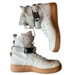 Nike Air Force 1 SF High Top Light Bone Gum Sole Combat Boot Shoe Womens Size 9 Photo 3