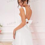 SheIn White Bow Dress Photo 1