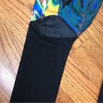 Nike  Black/Blue Paradise Pattern Legging Photo 6