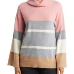 H by Halston  Multicolor Turtleneck Sweater Photo 0