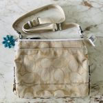 Coach  Daisy Light Khaki White Signature Logo File Crossbody Bag Photo 5