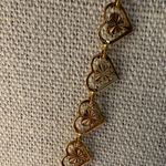 Gold Heart Necklace Choker Photo 3