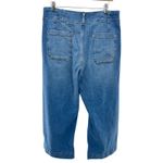 Maeve  The Colette Wide Leg‎ Cropped Jeans Women Size 32 Blue Denim High Rise Photo 3