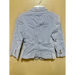 EXPRESS  Women's Blue White Striped 3/4 Sleeve Blazer Jacket Size‎ 6 Photo 2