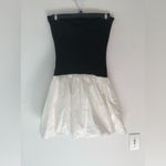 Camila Coelho NWT Camila Coehlo Black and White Strapless Mini Bubble Skirt Dress Size XS Photo 4