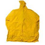 L.L.Bean Vintage 90s Yellow Windbreaker Rain Jacket Pullover Hood Pocket USA Sz S Photo 3