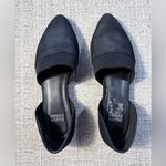 Eileen Fisher  Flute D’Orsay Black Suede Slip-On Flats – Size 6 Photo 4