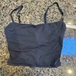 SKIMS  Fits Everybody Cropped Cami w/Shelf Bra Onyx (black) Small NWT Photo 0