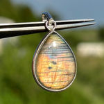 Sunset Labradorite Sterling Silver Pendant‎ Photo 0
